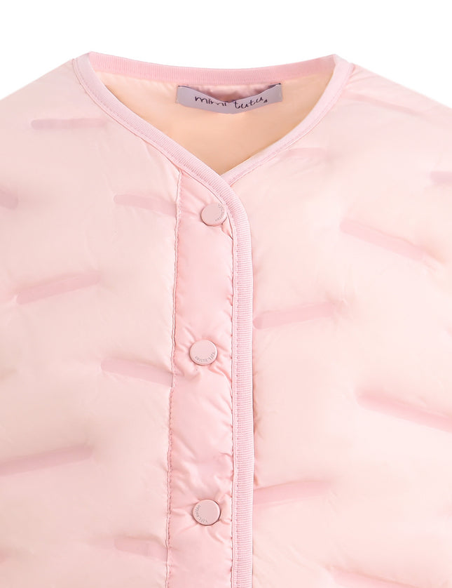 kids atelier mimi tutu Pink Quilted Jacket