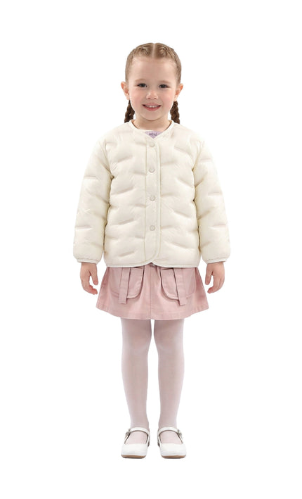 kids atelier mimi tutu White Quilted Jacket