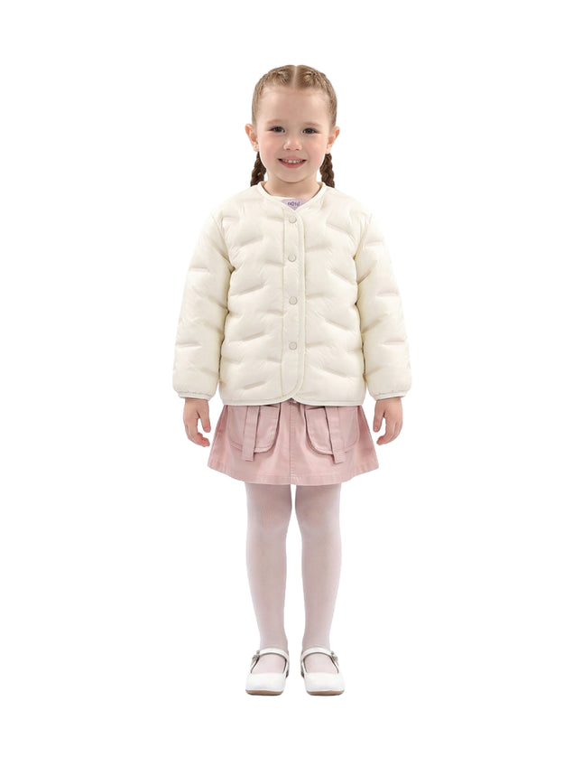 kids atelier mimi tutu White Quilted Jacket