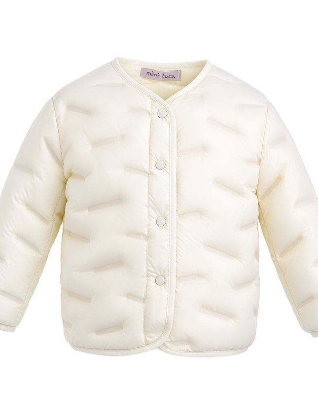 kids atelier mimi tutu White Quilted Jacket