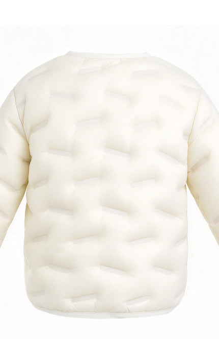 kids atelier mimi tutu White Quilted Jacket