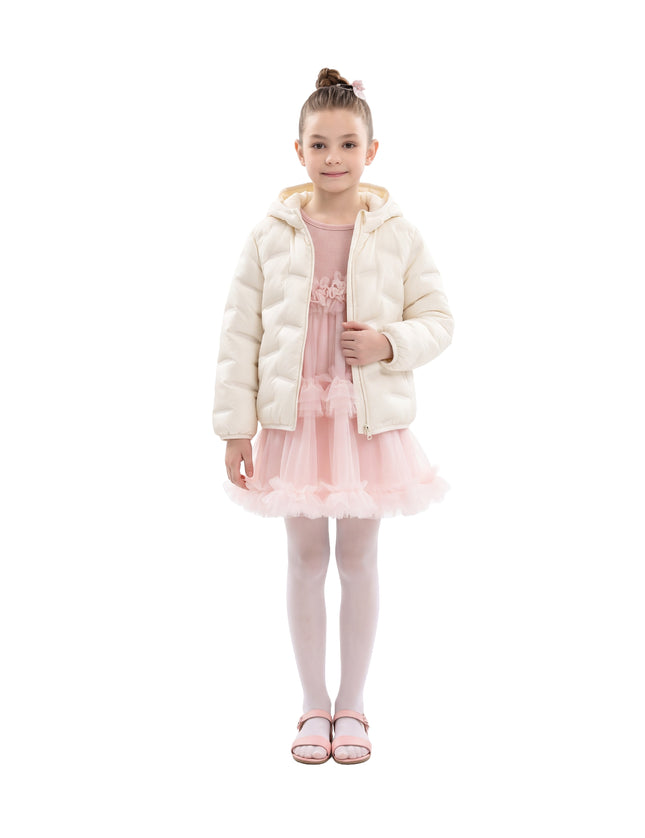 kids atelier mimi tutu White Puffer Jacket