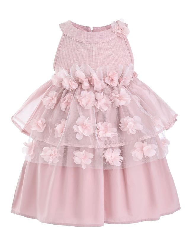 kids atelier mimi tutu Pink Veda Petal Princess Tulle Dress