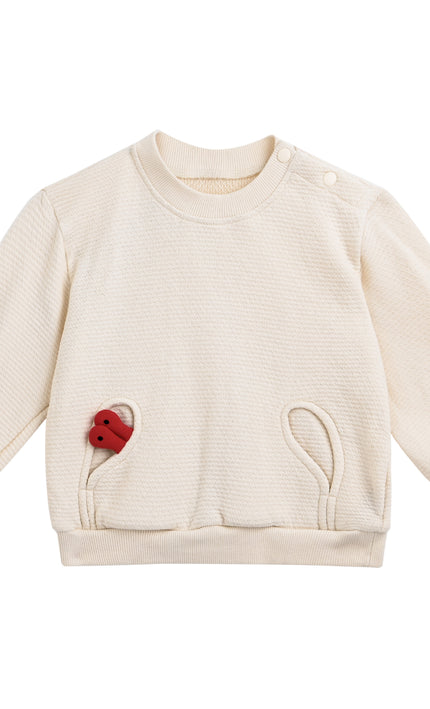 kids atelier mimi tutu Cream Textured Knit Set