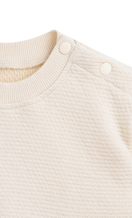 kids atelier mimi tutu Cream Textured Knit Set