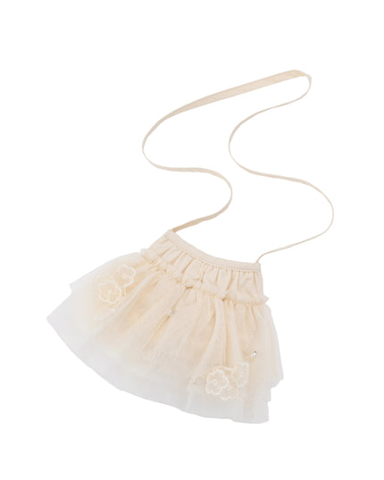 kids atelier mimi tutu Beige Mirelle Petal Flared Tulle Dress