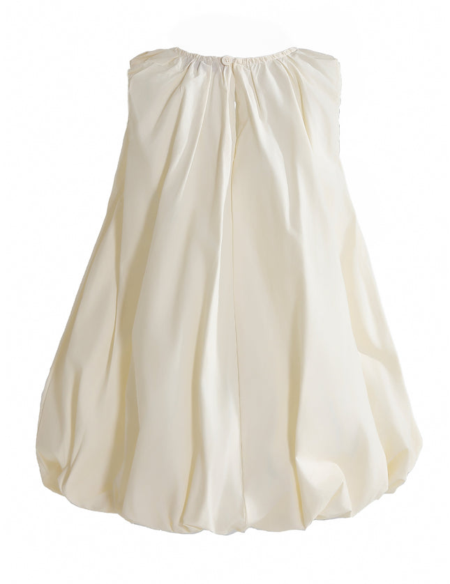 Kids atelier mimi tutu Cream Verona Bow Rosette Balloon Dress