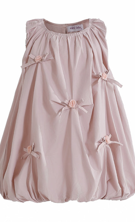 kids atelier mimi tutu Pink Verona Bow Rosette Balloon Dress