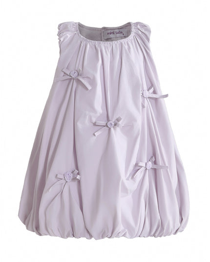 kids atelier mimi tutu Purple Verona Bow Rosette Balloon Dress