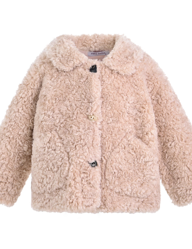 kids atelier mimi tutu Pink Teddy Coat