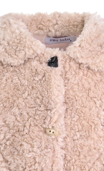 kids atelier mimi tutu Pink Teddy Coat