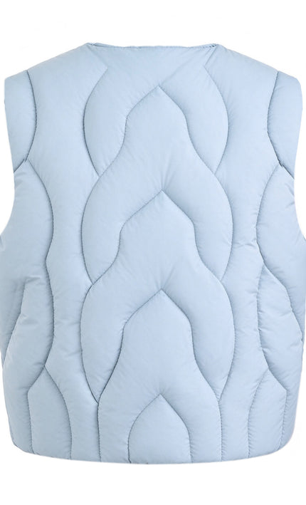 kids atelier mimi tutu Blue Quilted Vest