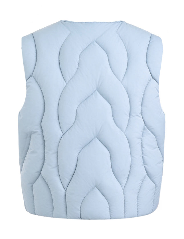 kids atelier mimi tutu Blue Quilted Vest