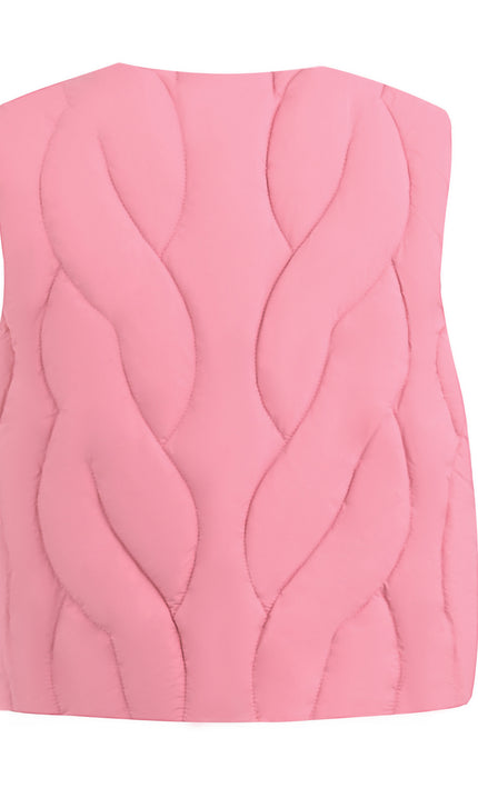 kids atelier mimi tutu Pink Quilted Vest