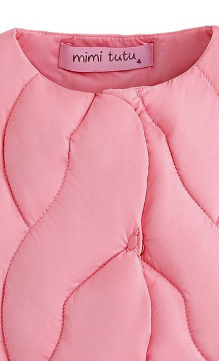 kids atelier mimi tutu Pink Quilted Vest