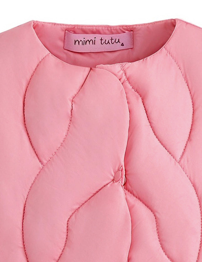 kids atelier mimi tutu Pink Quilted Vest