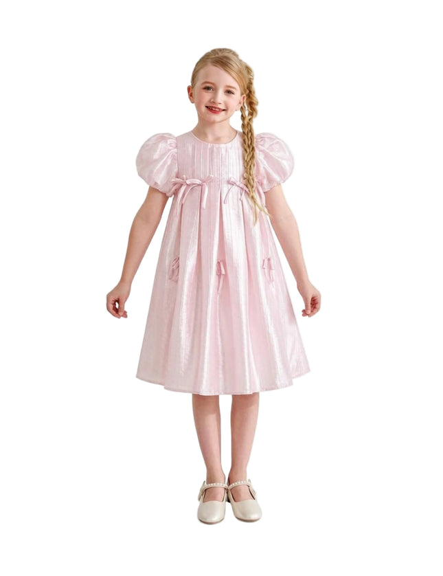 kids atelier mimi tutu Pink Sena Petal Bow Dress