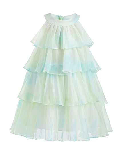 kids atelier mimi tutu Yellow Elisia Tiered Tulle Dress
