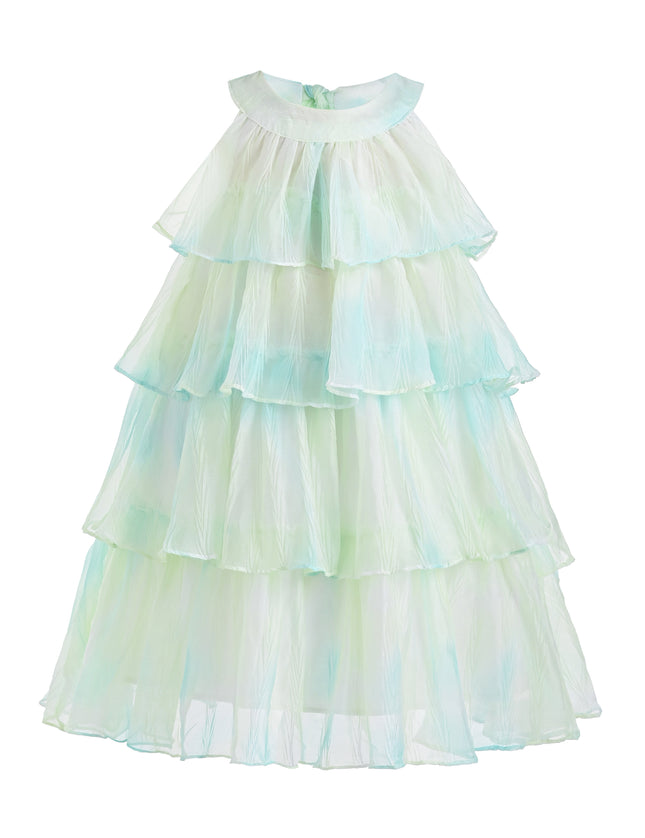 kids atelier mimi tutu Yellow Elisia Tiered Tulle Dress