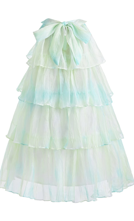kids atelier mimi tutu Yellow Elisia Tiered Tulle Dress