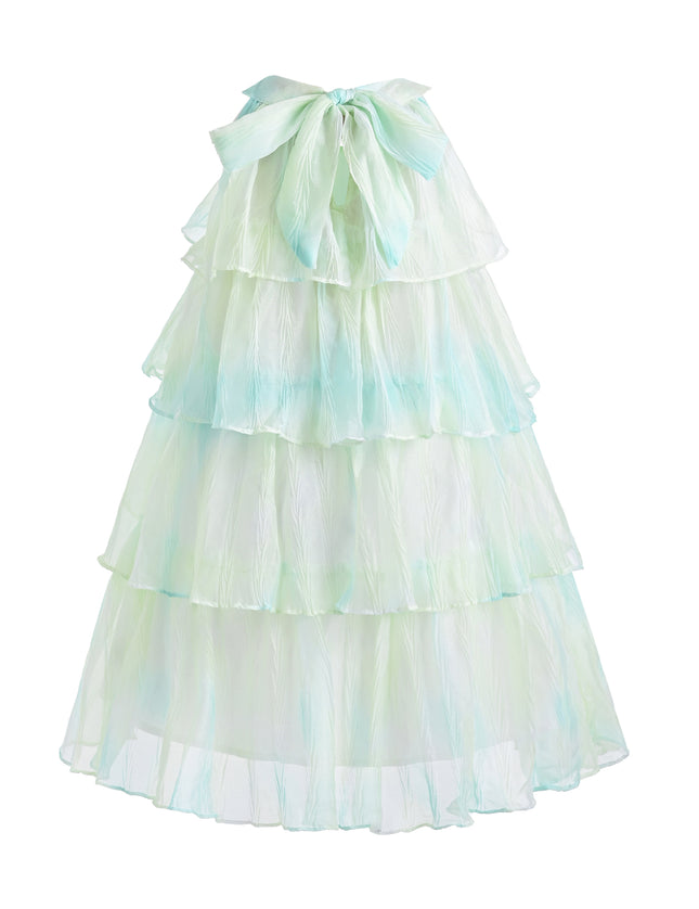 kids atelier mimi tutu Yellow Elisia Tiered Tulle Dress