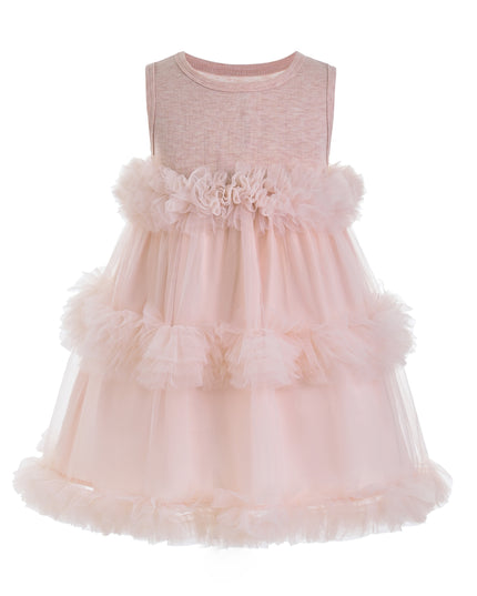 kids atelier mimi tutu Pink Norelia Ruffle Tulle Dress