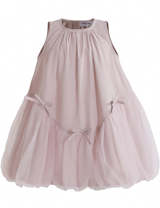 kids atelier mimi tutu Pink Marielle Layered Bow Tulle Dress
