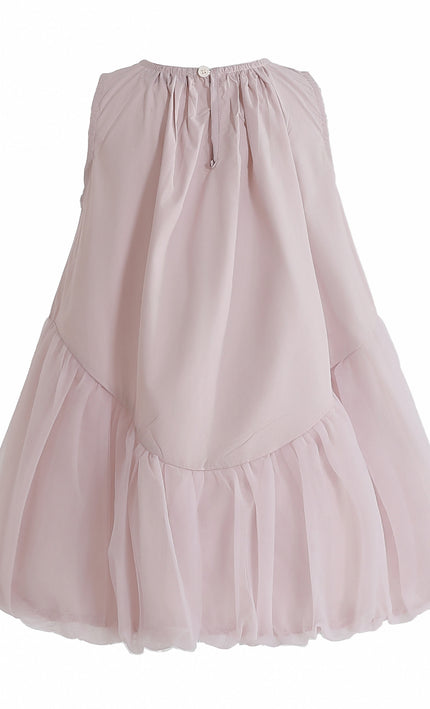 kids atelier mimi tutu Pink Marielle Layered Bow Tulle Dress