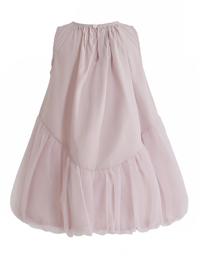 kids atelier mimi tutu Pink Marielle Layered Bow Tulle Dress