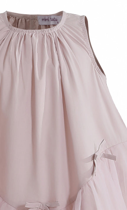 kids atelier mimi tutu Pink Marielle Layered Bow Tulle Dress