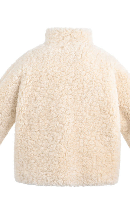 kids atelier mimi tutu Beige Shearling Coat