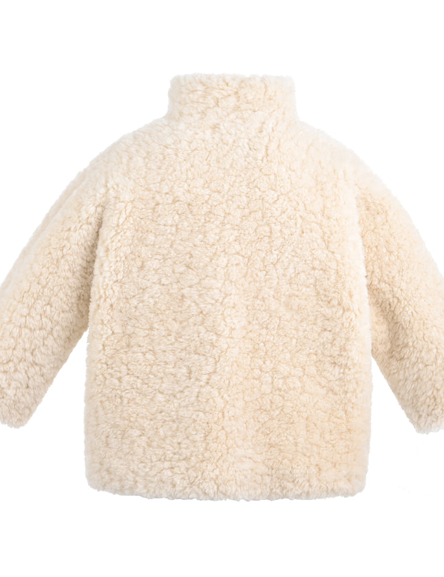 kids atelier mimi tutu Beige Shearling Coat