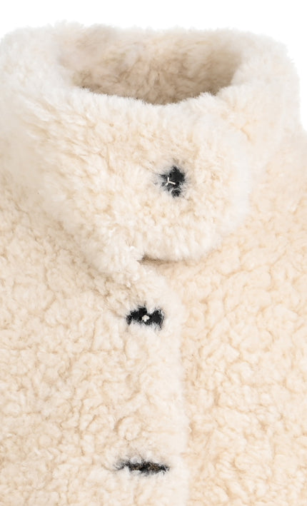 kids atelier mimi tutu Beige Shearling Coat