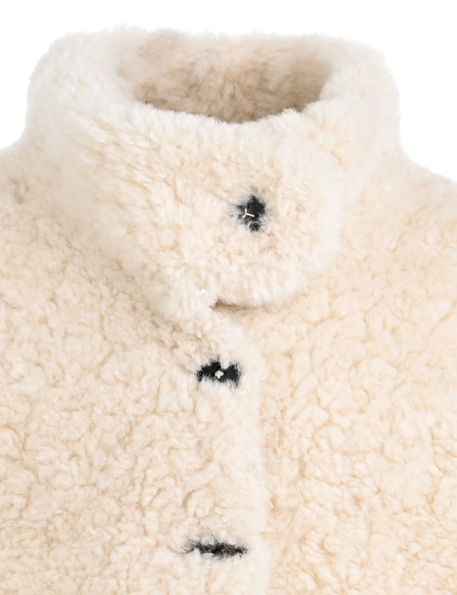 kids atelier mimi tutu Beige Shearling Coat