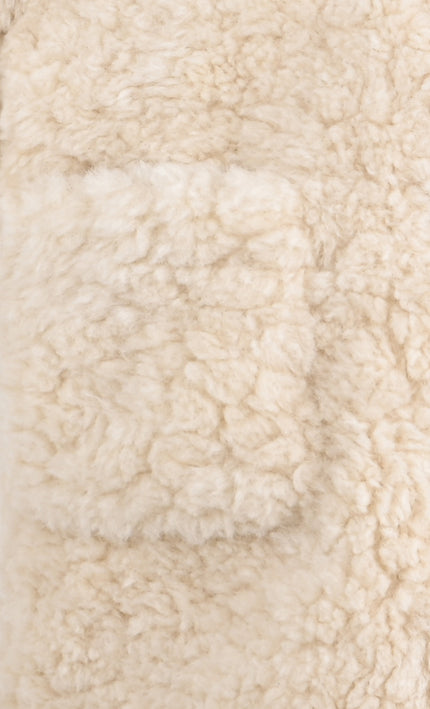 kids atelier mimi tutu Beige Shearling Coat