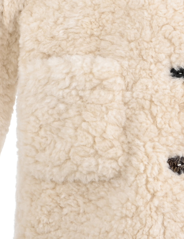 kids atelier mimi tutu Beige Shearling Coat