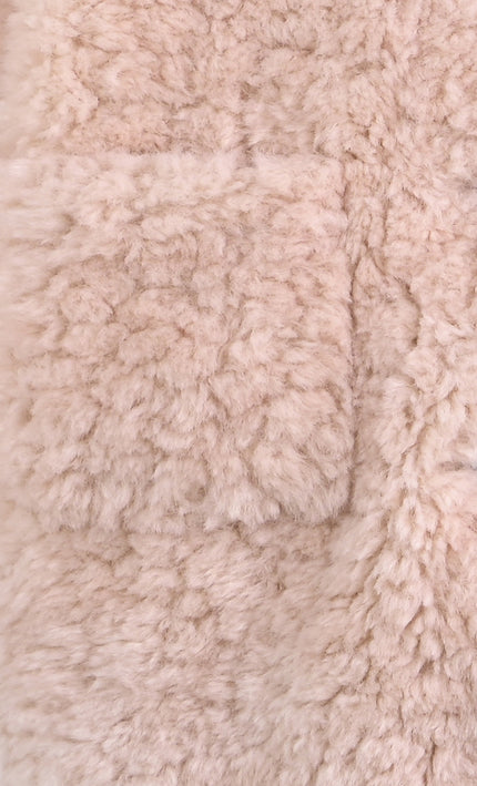 kids atelier mimi tutu Pink Shearling Coat