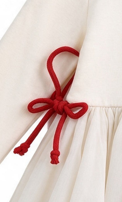 kids atelier mimi tutu cream Romy Bow Dress