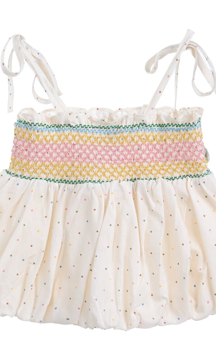 kids atelier mimi tutu Pink Pom-Pom Skirt Set