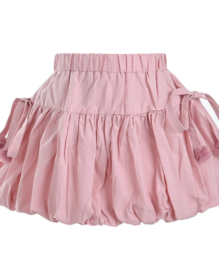 kids atelier mimi tutu Pink Pom-Pom Skirt Set