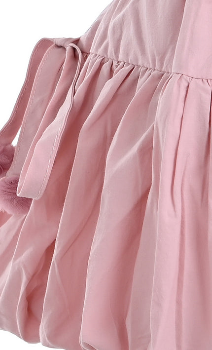 kids atelier mimi tutu Pink Pom-Pom Skirt Set