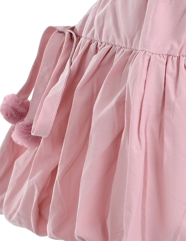 kids atelier mimi tutu Pink Pom-Pom Skirt Set