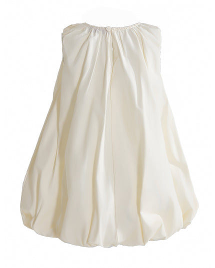 kids atelier mimi tutu Cream Annalise Sequin Bow Balloon Dress