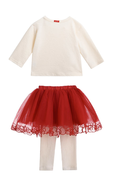 kids atelier mimi tutu Red Antonia Two-Piece Tutu Set