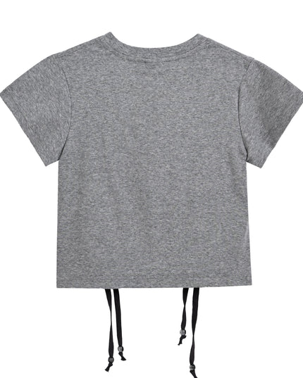 kids atelier mimi tutu Gray Tee with Star Accent