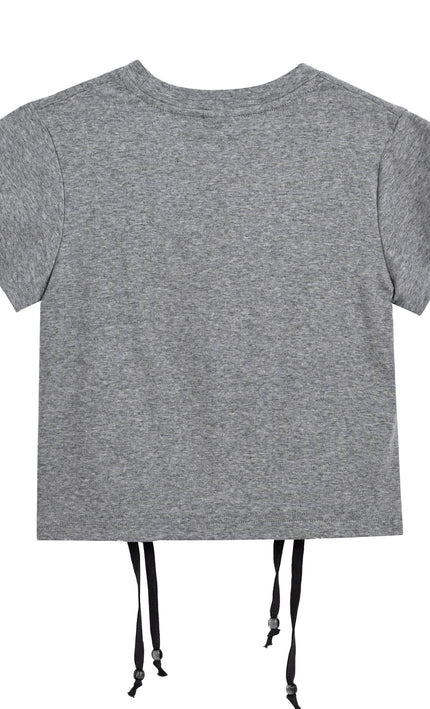 kids atelier mimi tutu Gray Tee with Star Accent