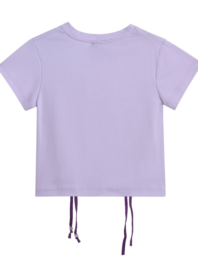 kids atelier mimi tutu Purple Tee with Star Accent