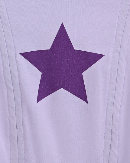 Purple Tee with Star Accent