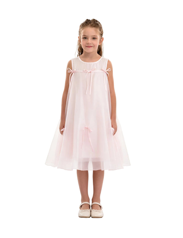 kids atelier mimi tutu Pink Kaia Ribbon Bow Dress