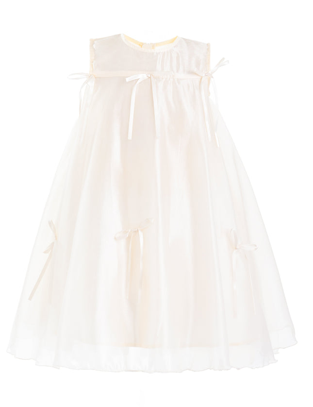 kids atelier mimi tutu White Kaia Ribbon Bow Dress